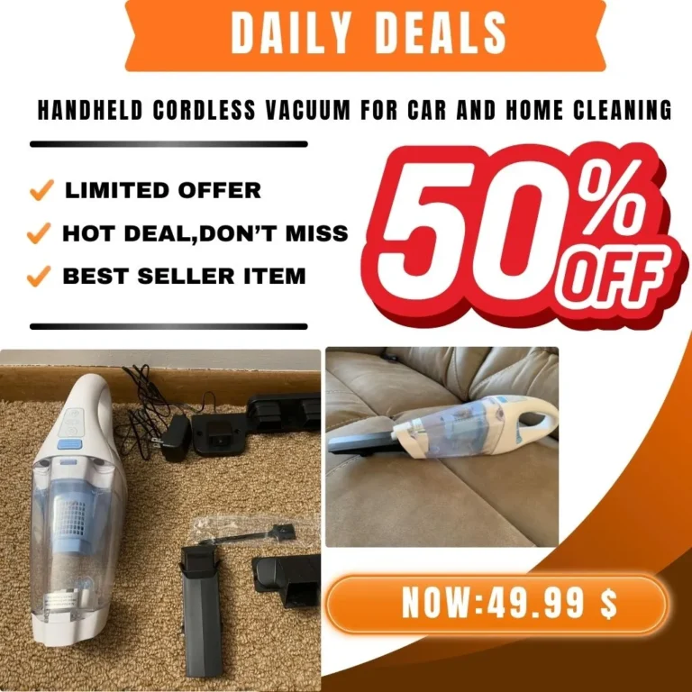 Powerful suction in a lightweight design makes it easy to clean pet hair, dust, crumbs, and small messes anywhere, from car seats to tight corners at home.